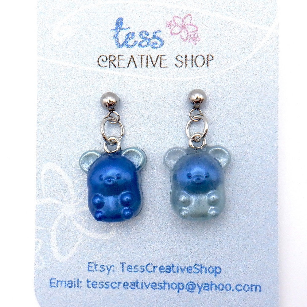 Small Resin Mice Earrings NEW